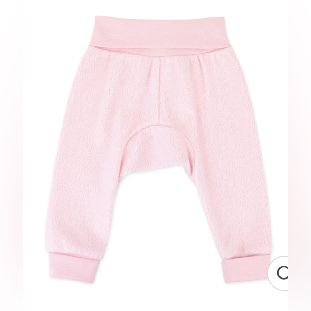 Zutano Cozie Fleece Cuff Pant Baby Pink size 3M